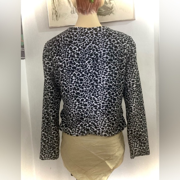 Vintage Handmade Leopard Print Faux Fur Jacket - 90s - Metal Zipper - M/L - Picture 5 of 16